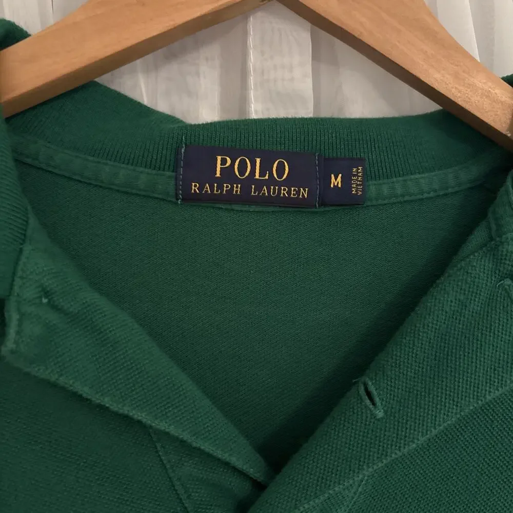 Men's Sharp Green Polo Golf Ralph Lauren Shirt Size Medium